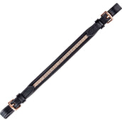 Waldhausen Correa para Silla de Montar con Strass Negro/Rose
