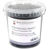 Waldhausen Elásticos para Crines en Cubo Negro