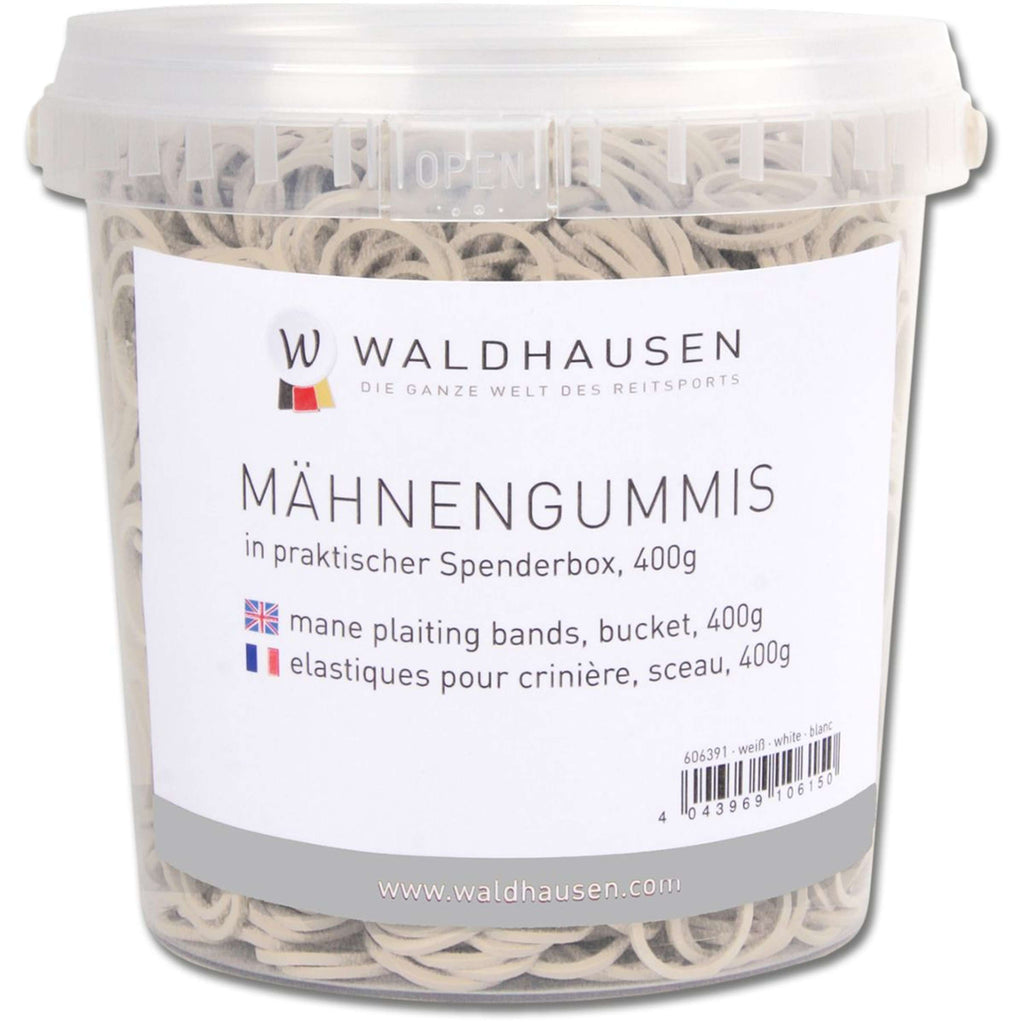 Waldhausen Elásticos para Crines en Cubo Blanco