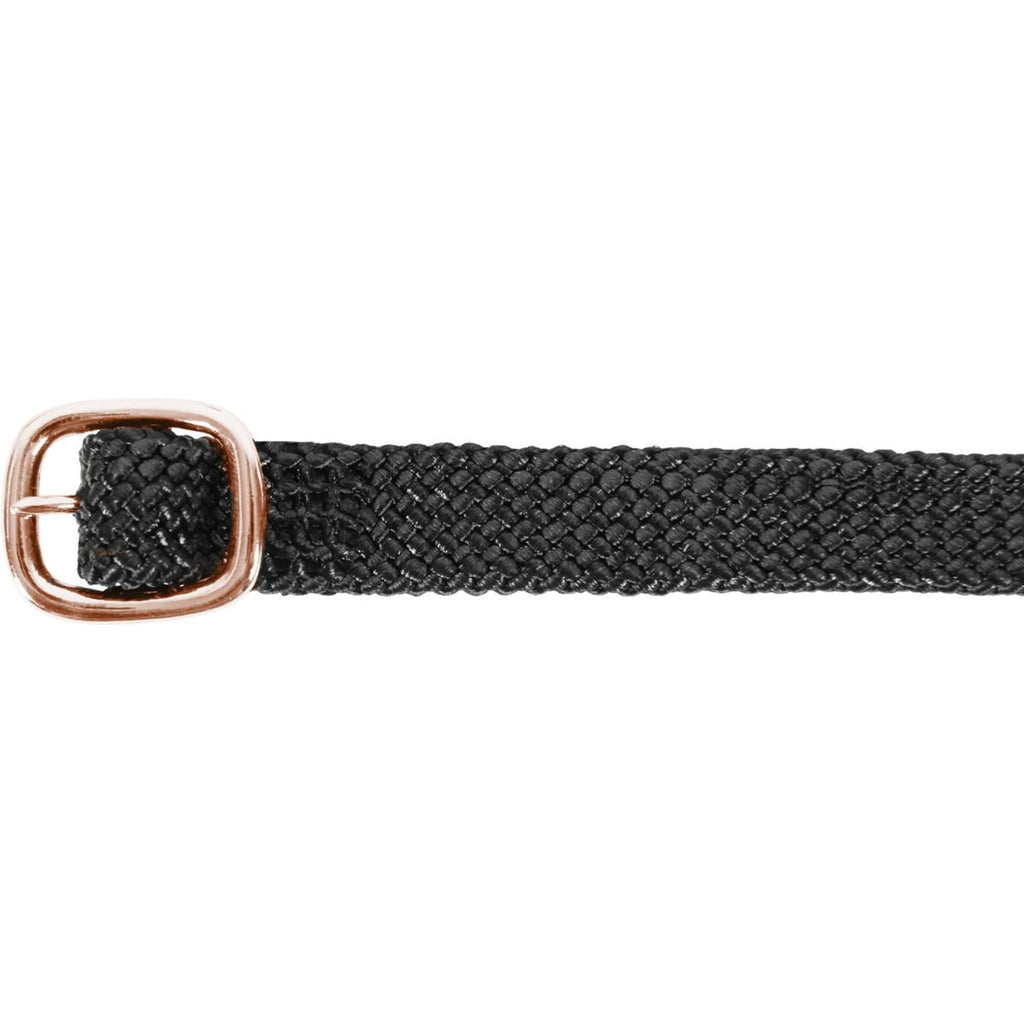 Waldhausen Sporenriemen Premium Nylon Negro/Oro rosa