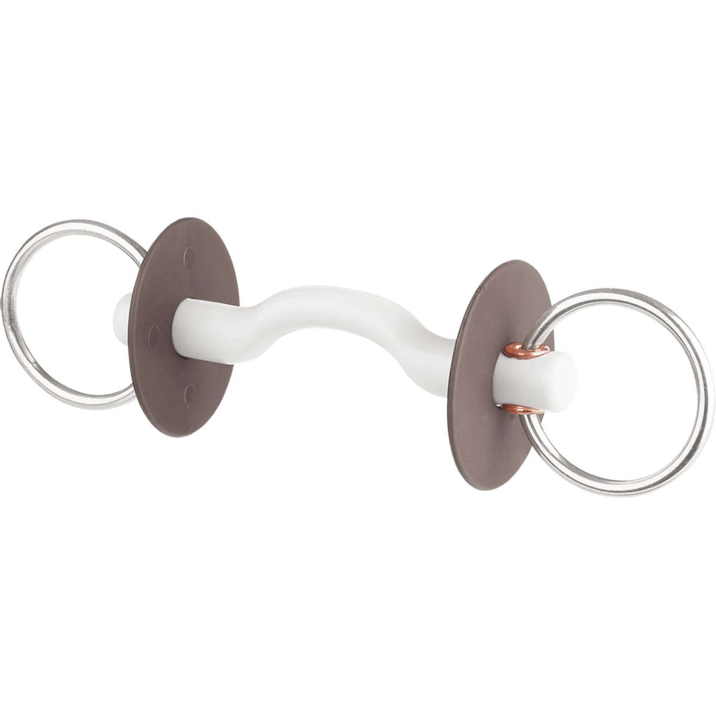 Beris Mordaza de Anilla Suelta 7,5cm 18mm con Puente Suave para la Lengua