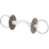 Beris Mordaza de Anilla Suelta 7,5cm 18mm con Puente Suave para la Lengua