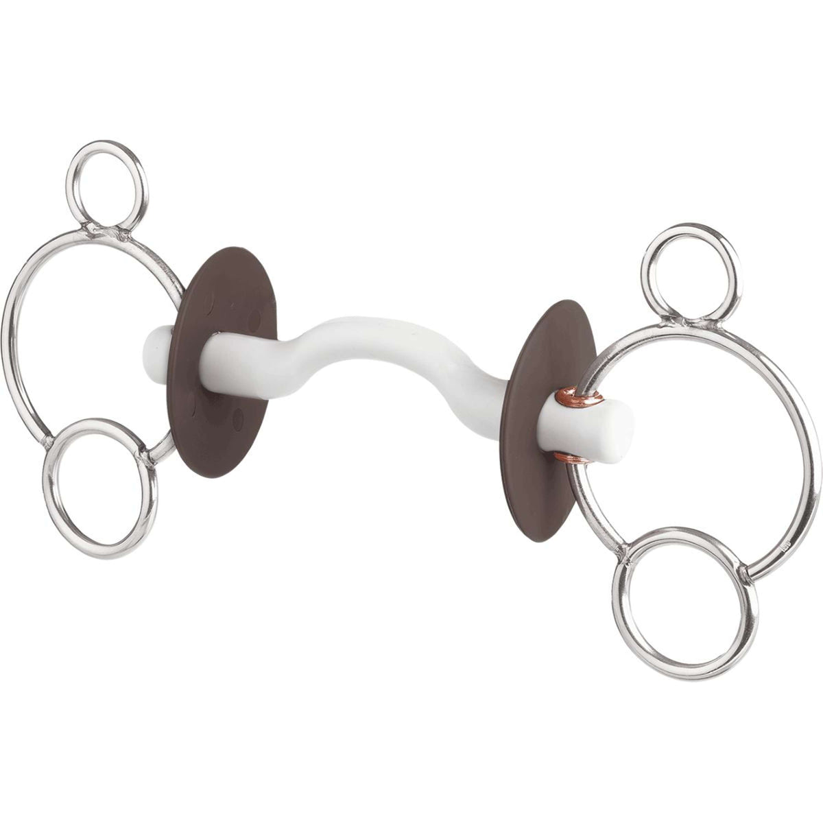 Beris Mordedor de 3 Anillos con Puente Duro para la Lengua