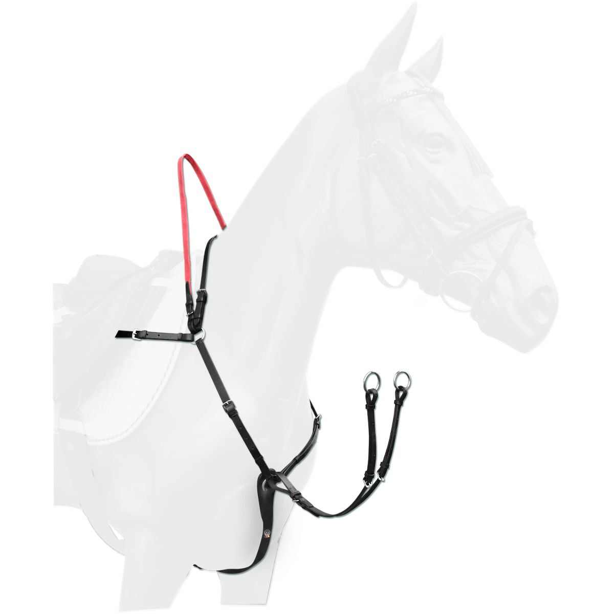 Waldhausen Arnés Frontal Secutrust con Riendas de Seguridad Negro