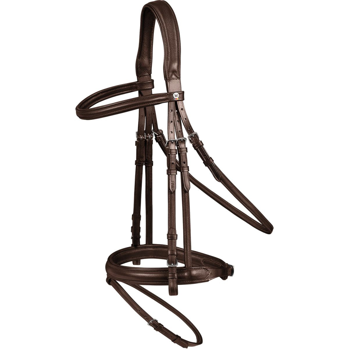 Waldhausen Brida X-Line Supersoft Inglés Combinado Marron