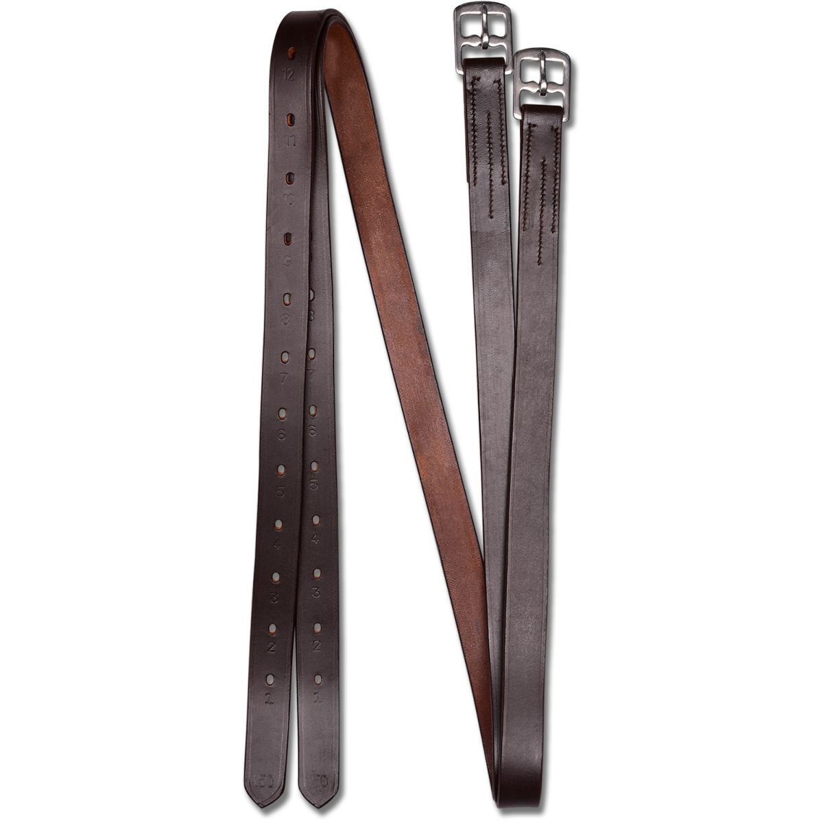 Waldhausen Correas de estribo X-Line 22mm Leder Marron