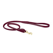 WeatherBeeta Dog Lead Cuero enrollado Maroon
