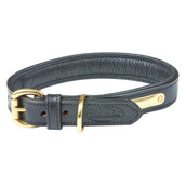 Weatherbeeta Dog Collar Cuero acolchado Negro