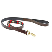 Weatherbeeta Dog Lead Polo Cowdray/Brown/Black/Red/White