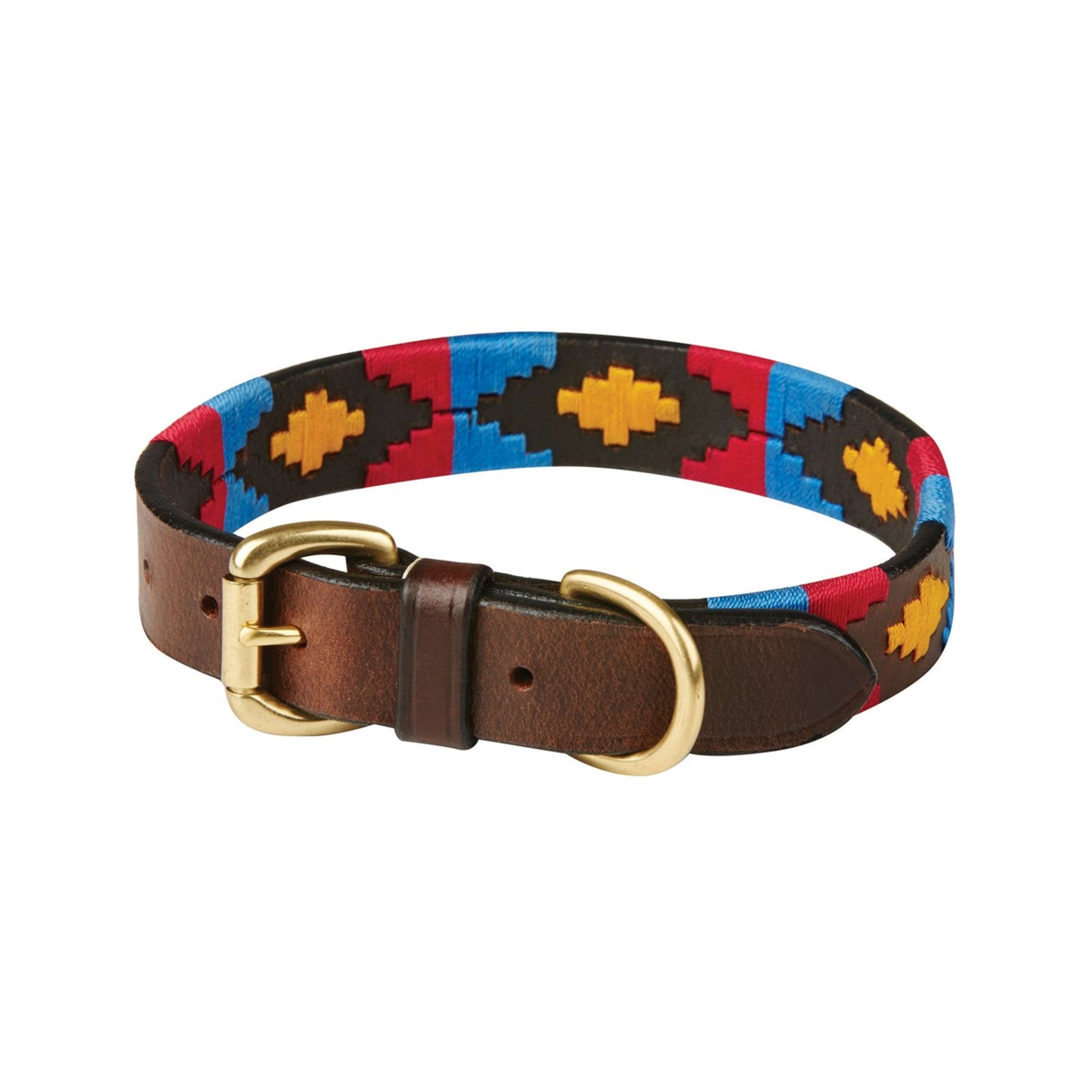 WeatherBeeta Dog Collar Polo Cowdray/Brown/Pink/Blue/Yellow WeatherBeeta Dog Collar Polo Cowdray/Brown/Pink/Blue/Yellow