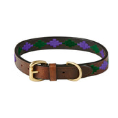 Weatherbeeta Dog Collar Polo Beaufort/Marron/Violeta/Verde azulado