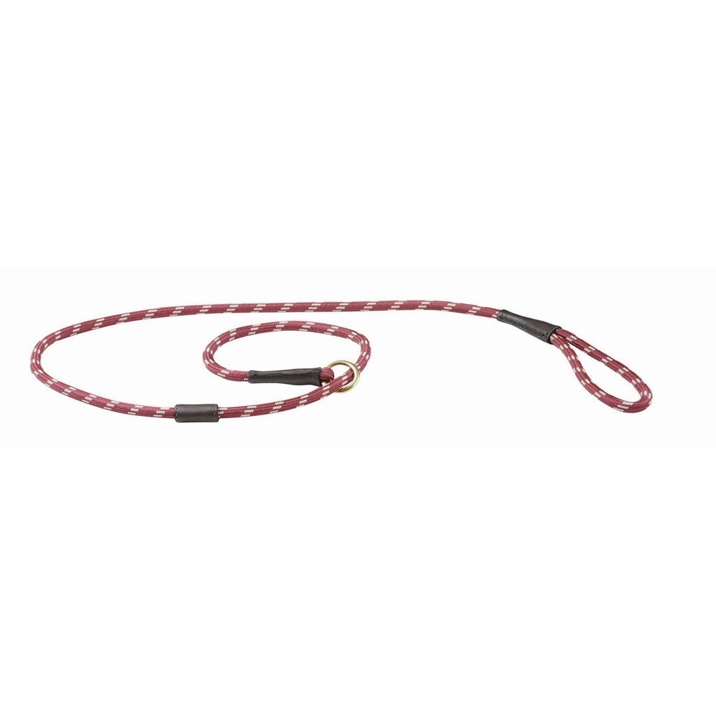 WeatherBeeta Correa para perro deslizante Cuerda De Cuero Burgundy/Brown
