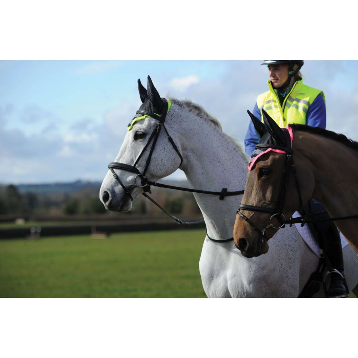 Weatherbeeta Bonete para Orejas Reflective Rosa