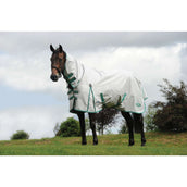 Weatherbeeta Manta Impermeable Green-Tec 900D Combo Neck Lite Plus Gris Claro/Bottle Green