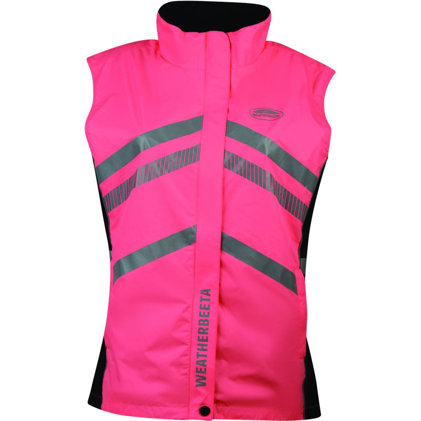 Weatherbeeta Chaleco Reflective HiVis Ligero Impermeable Rosa