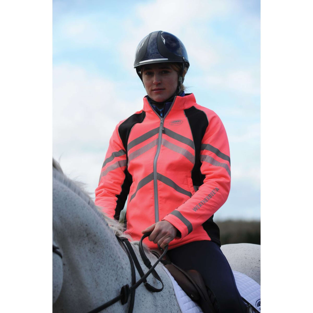 Weatherbeeta Chaqueta Reflective HiVis Forro Polar Softshell Rosa