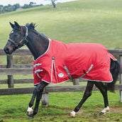 Weatherbeeta Manta de Invierno Comfitec Classic Standard Neck Medium/Lite 600D 100g Rojo/Plata/Azul