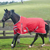 Weatherbeeta Manta de Invierno Comfitec Classic Standard Neck Medium/Lite 600D 100g Rojo/Plata/Azul