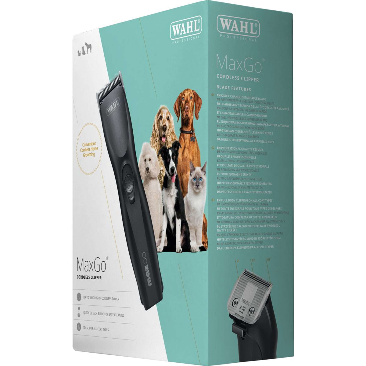 Wahl Máquina de Esquilado a Batería MaxGo Negro