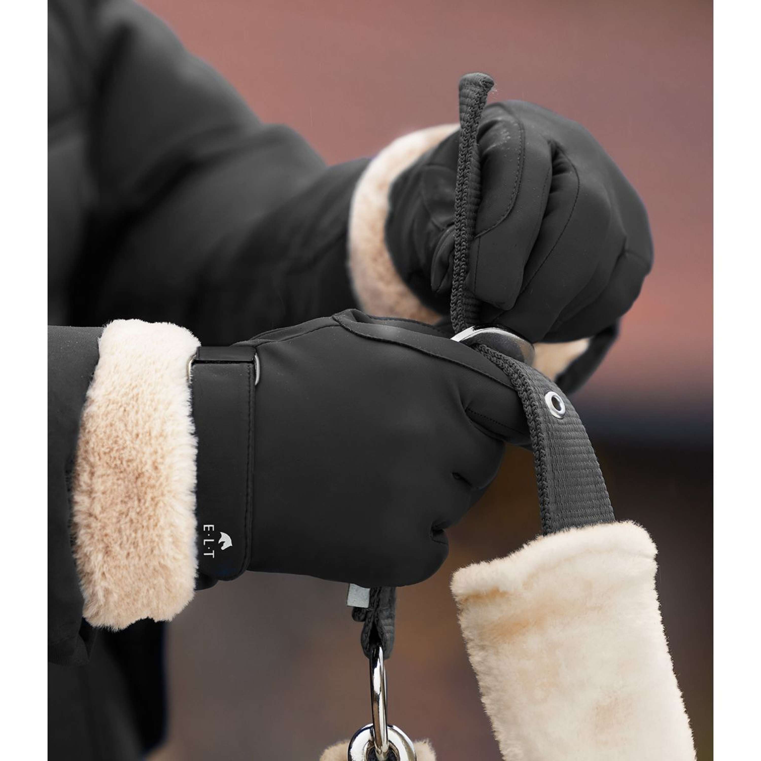 ELT Guantes de Equitación St. Moritz Negro