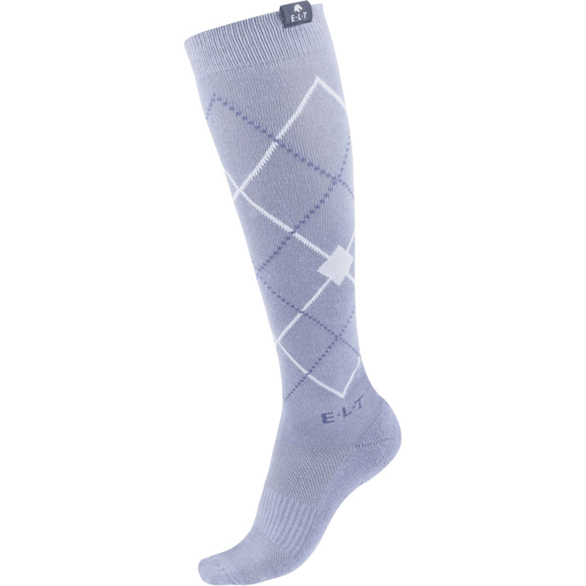 ELT Calcetines de Equitación Argyle Blue Grey