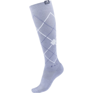 ELT Calcetines de Equitación Argyle Blue Grey