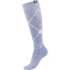 ELT Calcetines de Equitación Argyle Blue Grey