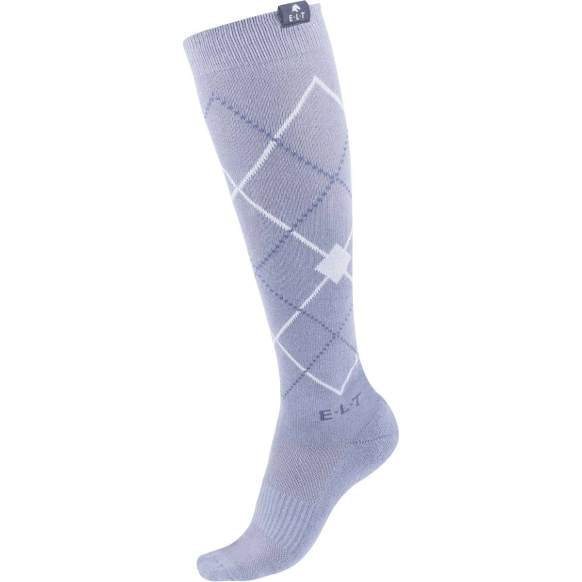 ELT Calcetines de Equitación Argyle Blue Grey