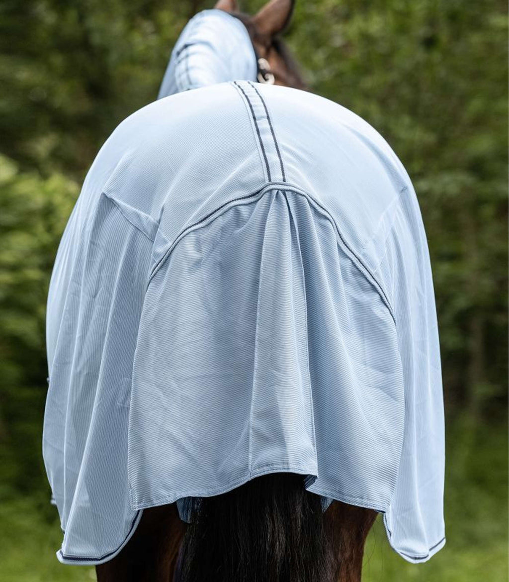 Waldhausen Manta antimoscas/Eccema Protect Azul claro/Azul oscuro