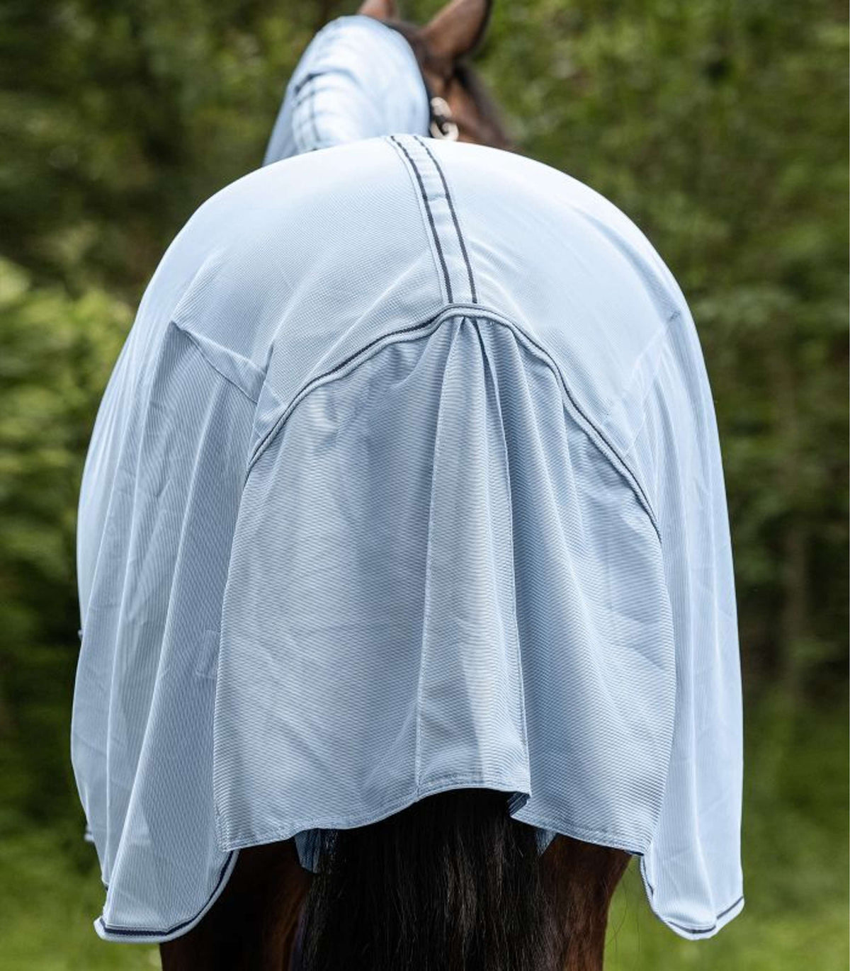 Waldhausen Manta antimoscas/Eccema Protect Azul claro/Azul oscuro