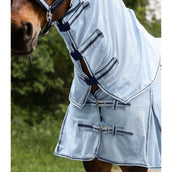 Waldhausen Manta Antimoscas Protect con Cuello Desmontable Azul claro/Azul noche