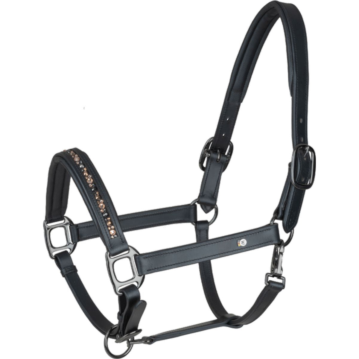 Waldhausen Cabestro Crystal Cuero Negro Gris