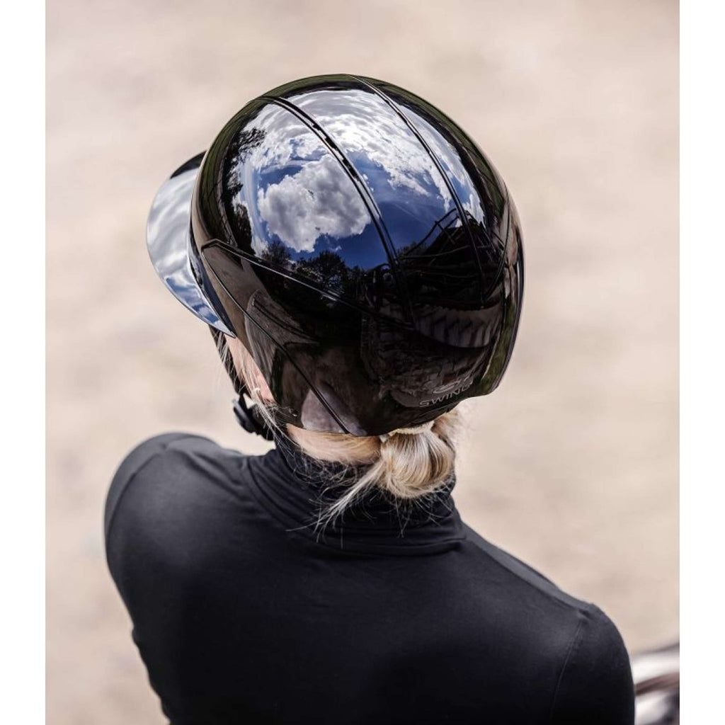 Swing Casco H24 Lady Glossy Negro Brillante