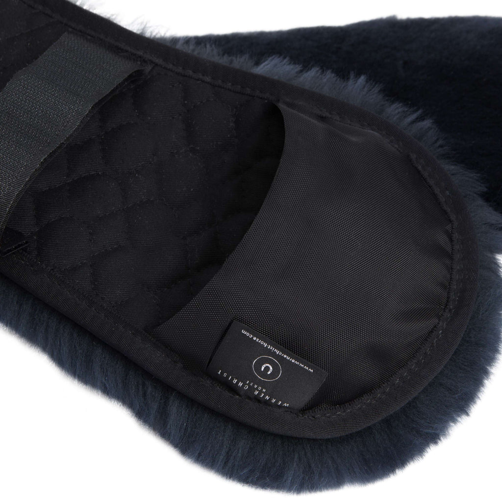 Werner Christ Cubierta de Piel para Cincha Contoured Negro/Antracita