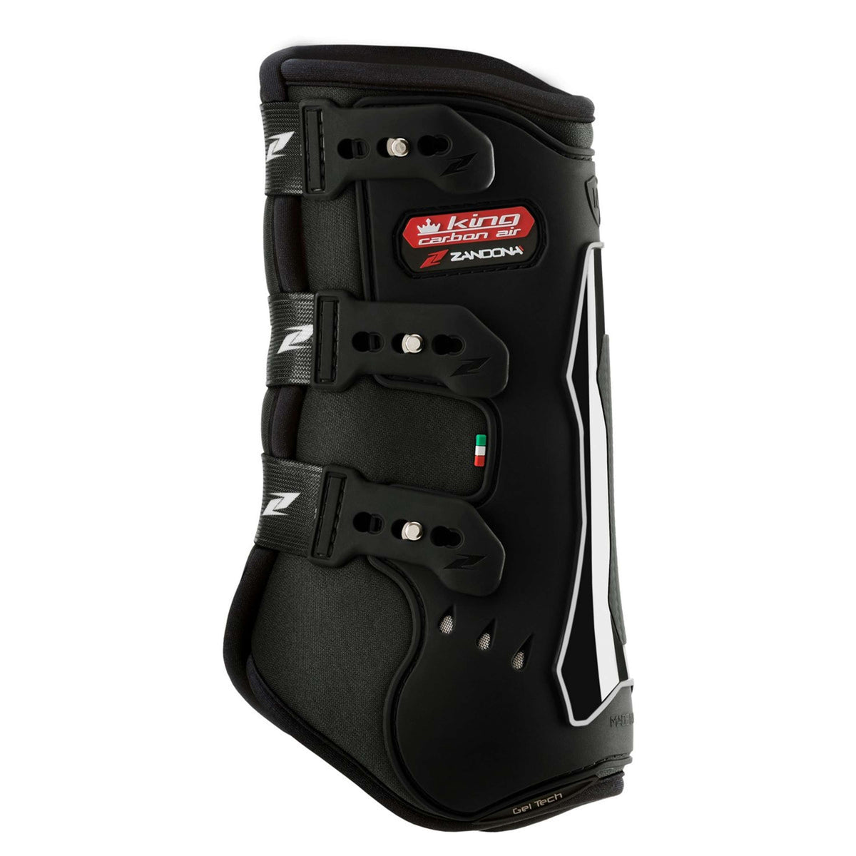 Zandona Protectores de piernas King Carbon Air Front Negro