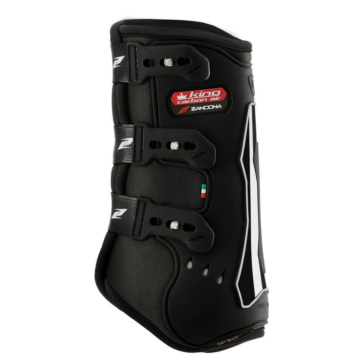 Zandona Protectores de piernas King Carbon Air Front Negro