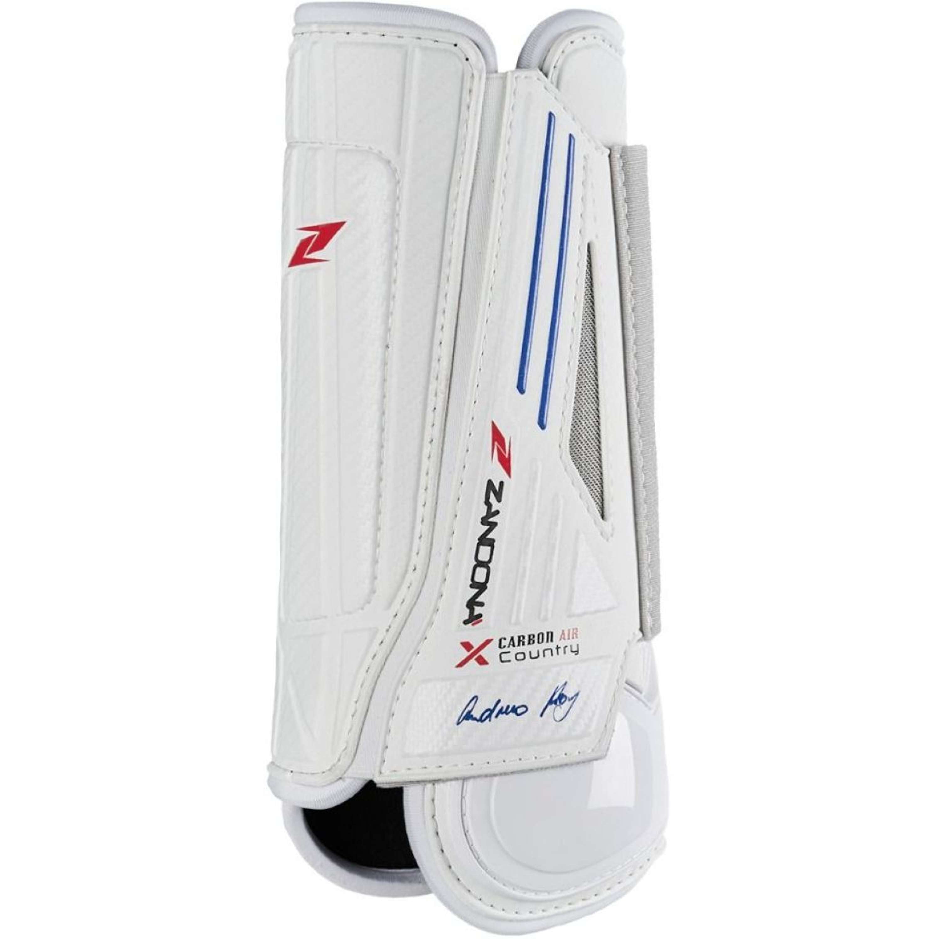Zandona Protectores de piernas Carbon Air X-Country Andrew Hoy Edition Blanco