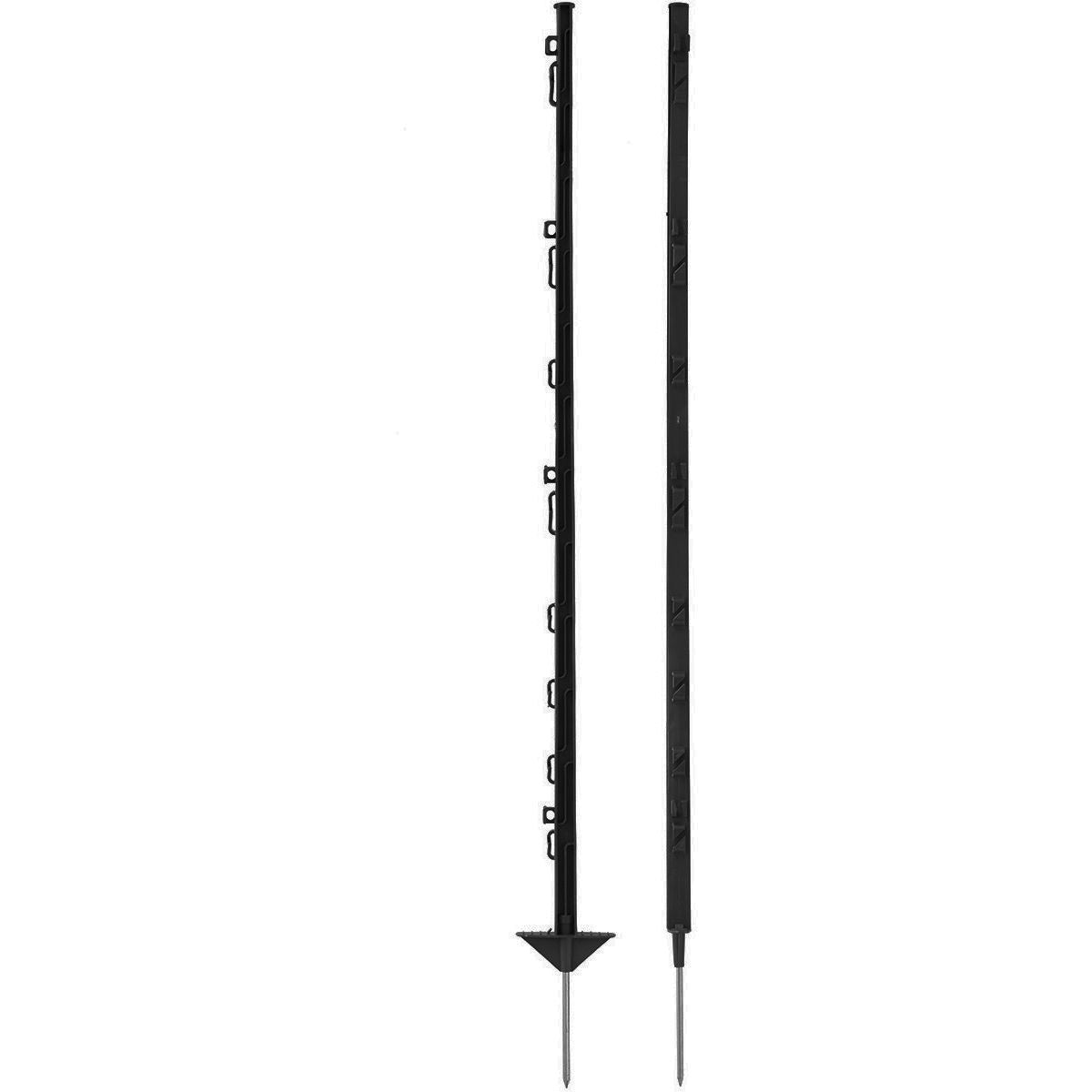 Agradi Power Poste de pradera Classic 125cm 20 Piezas Negro