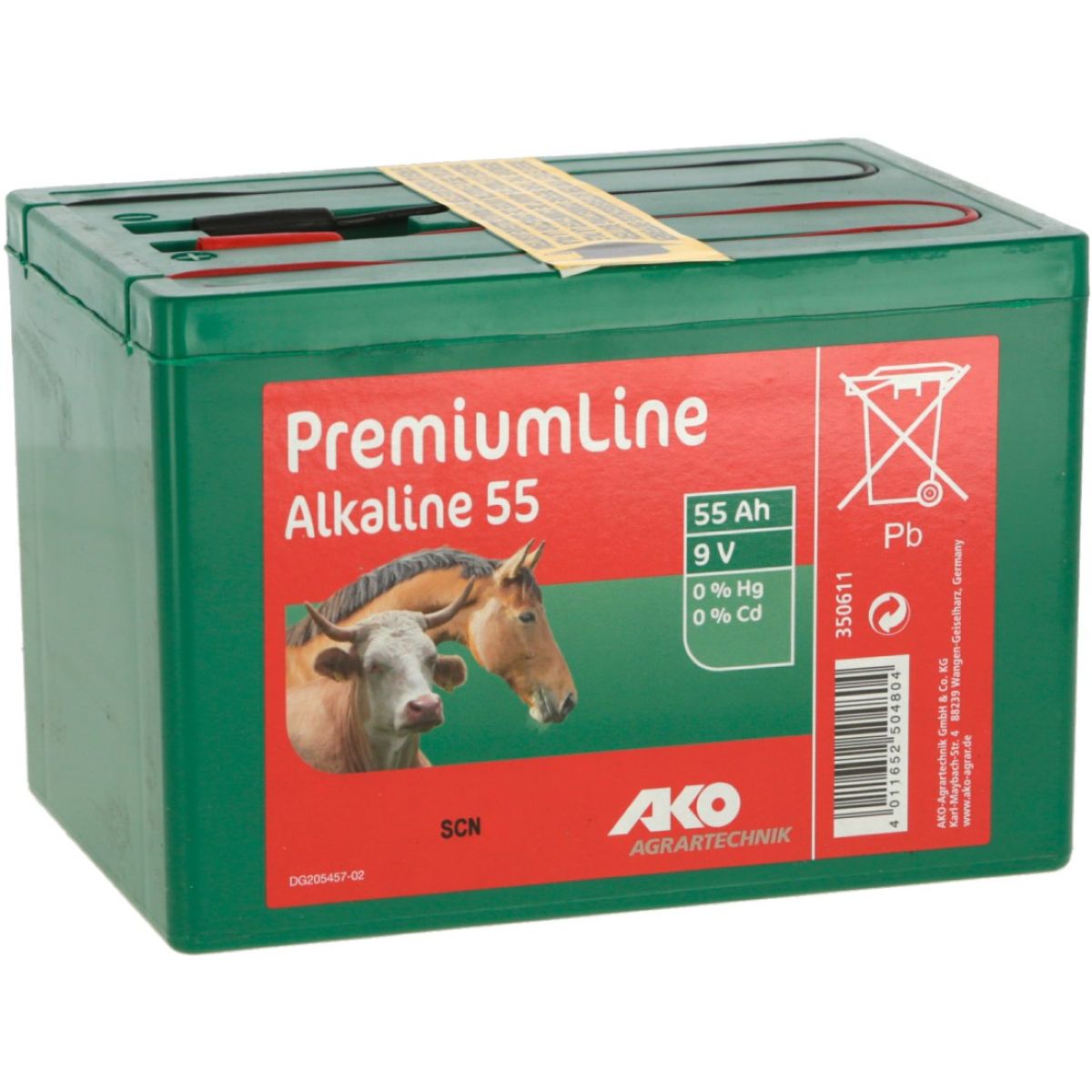 Ako Batería para Cercas Alkaline Klein 75Ah 9V