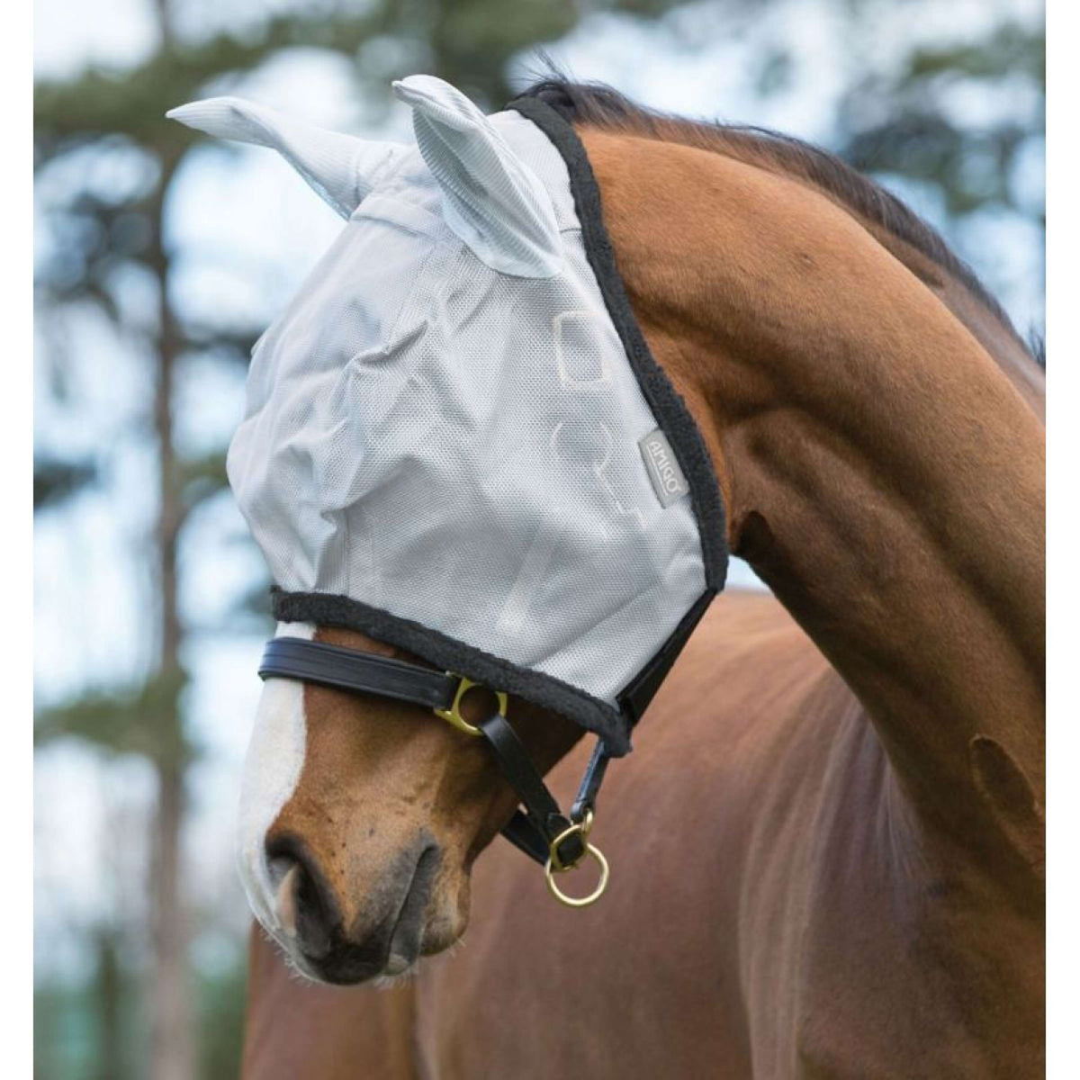 Amigo Fly Mask Plata/Gris Oscuro