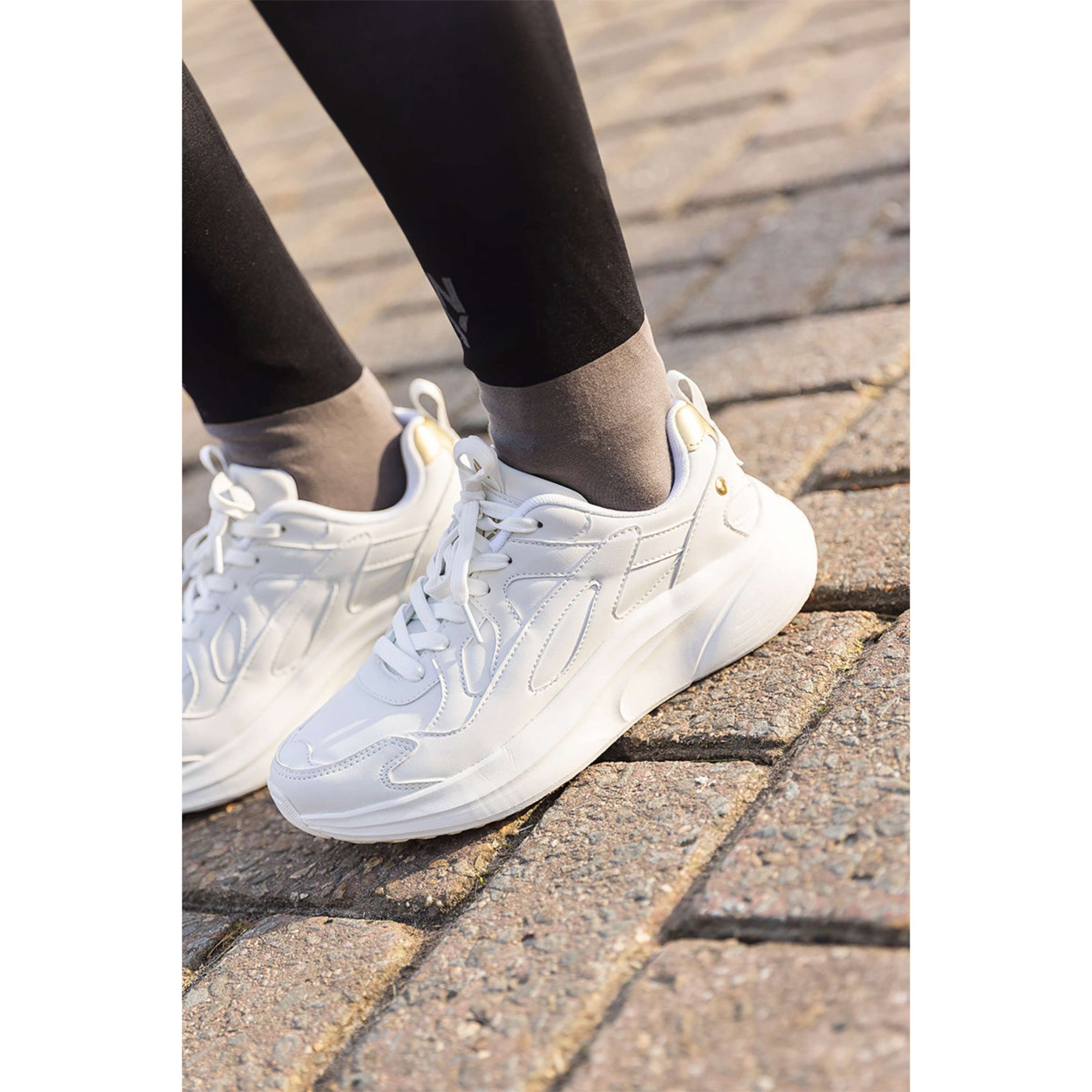 ANKY Zapatillas Oro Blanco Blanco