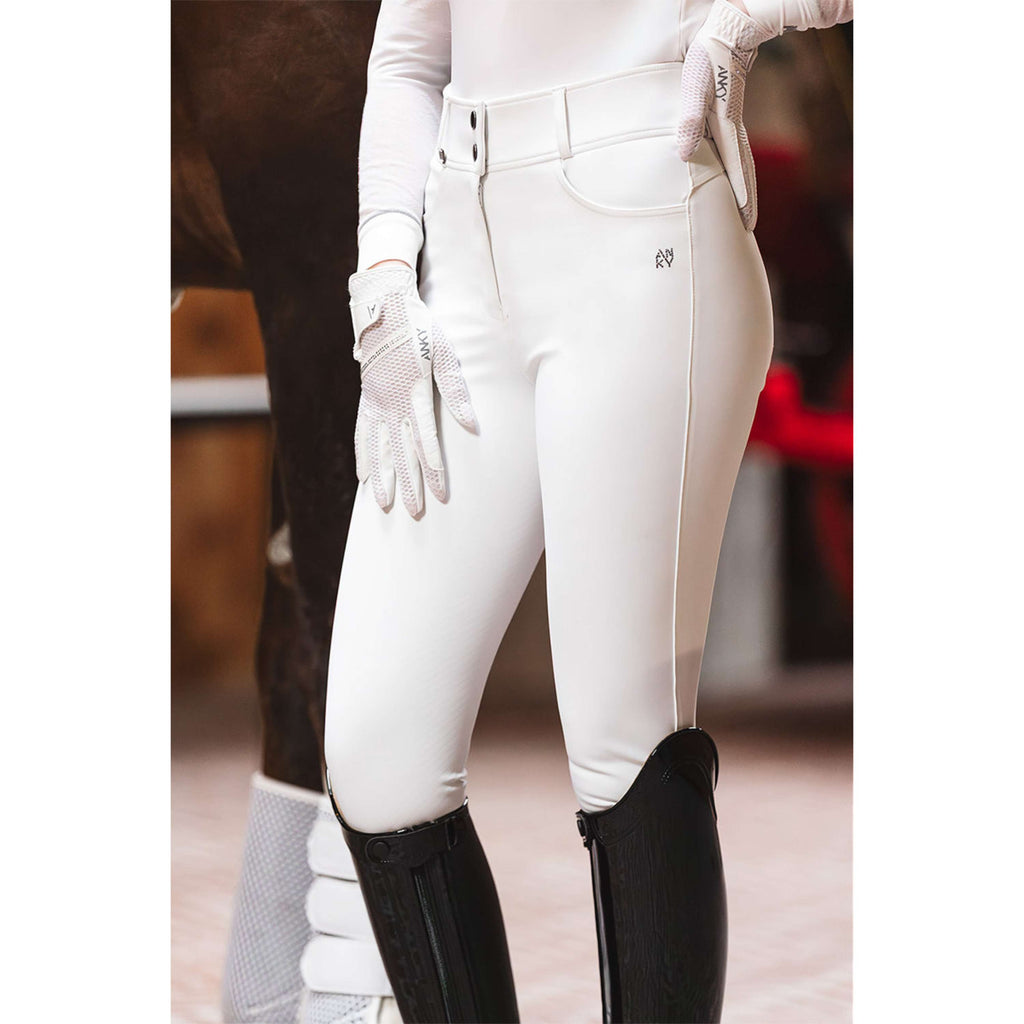 ANKY Pantalón de Equitación Regal C-Wear XR26101 Full Grip Blanco