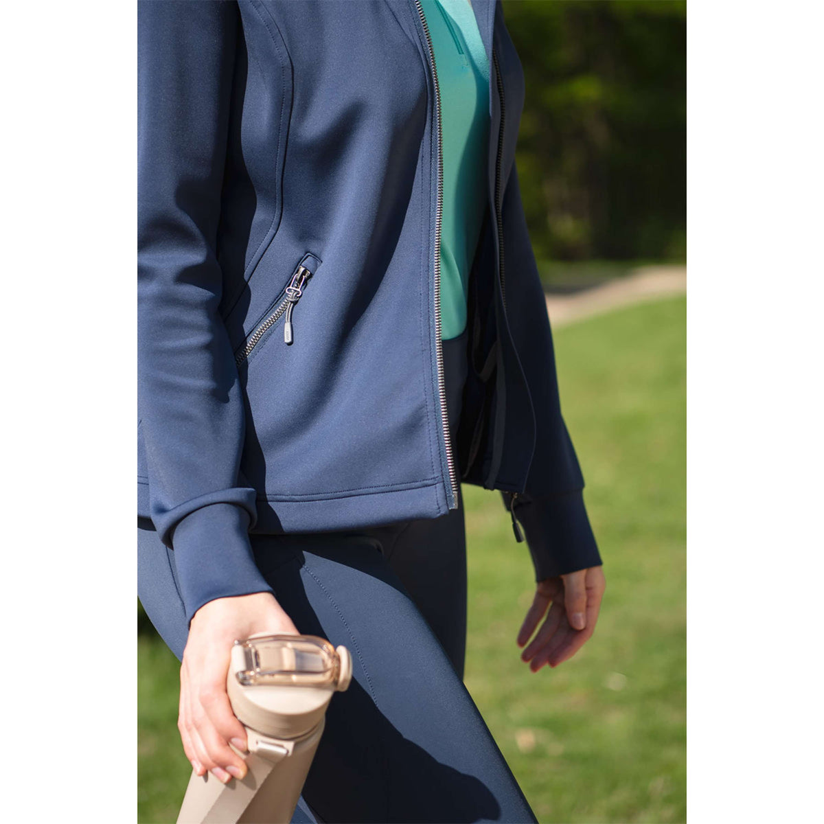 ANKY Sudadera con capucha y cremallera Hooded Tech ATC251101 Mood Indigo