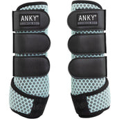 ANKY Protectores de piernas 3D Mesh CanalBlue