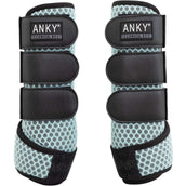 ANKY Protectores de piernas 3D Mesh CanalBlue