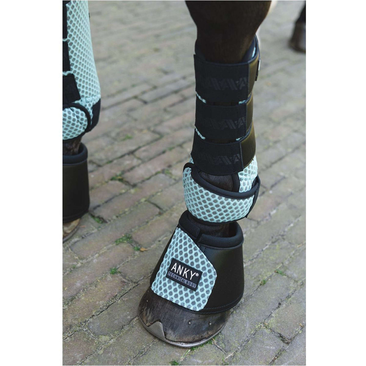 ANKY Protectores de piernas 3D Mesh CanalBlue