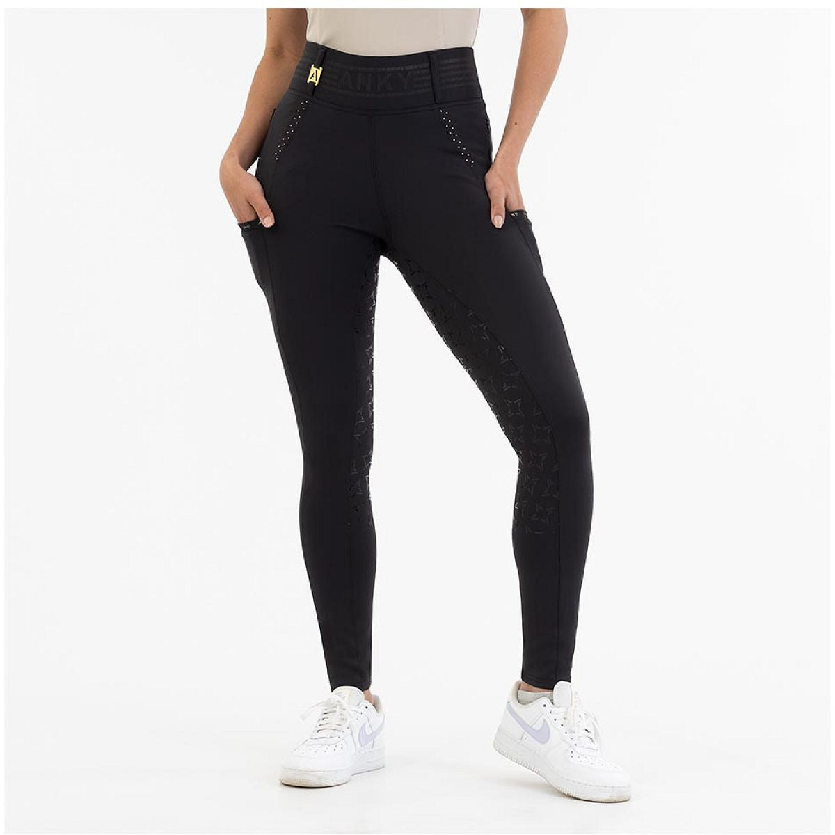 ANKY Legging de Equitación Streaming Full Grip Negro