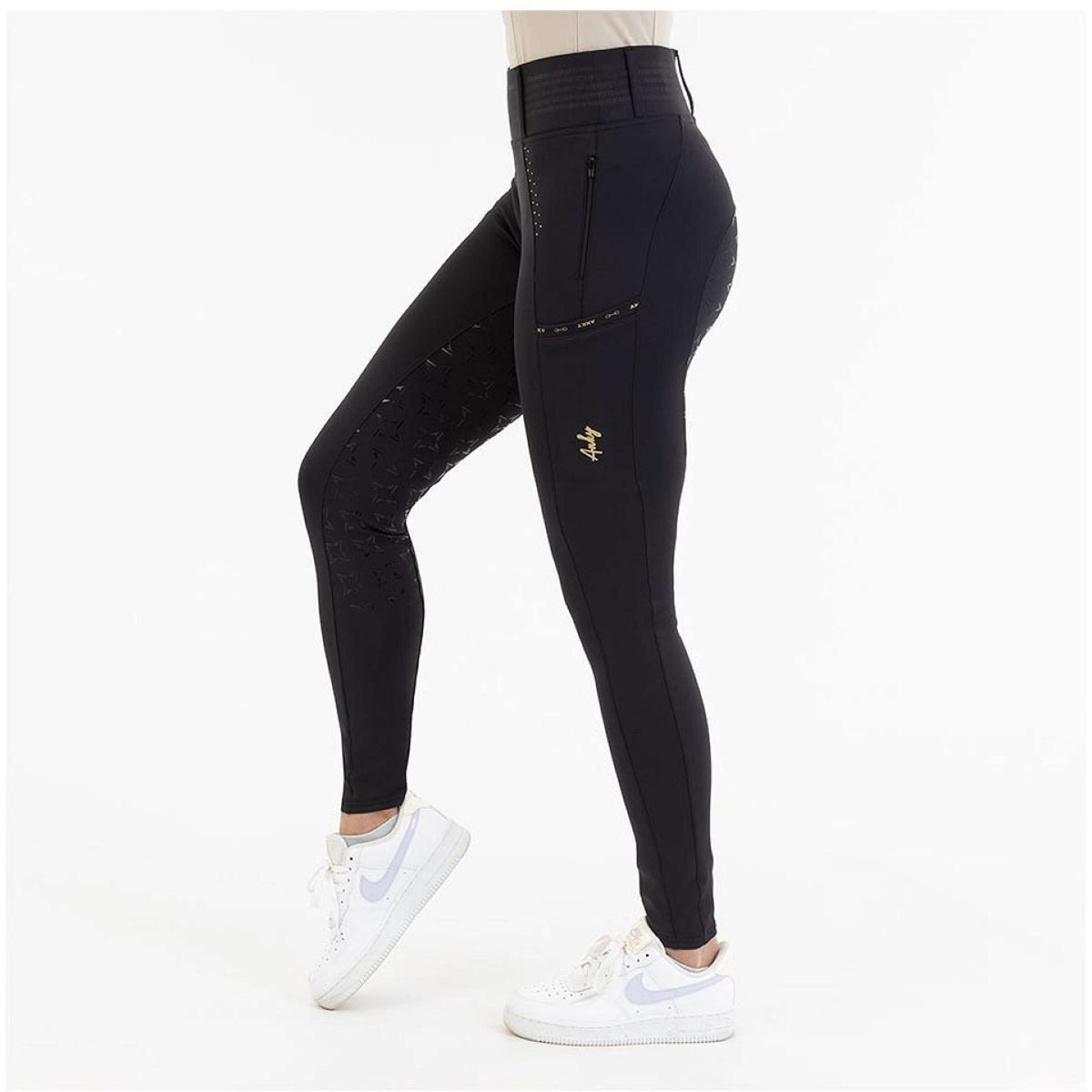 ANKY Legging de Equitación Streaming Full Grip Negro