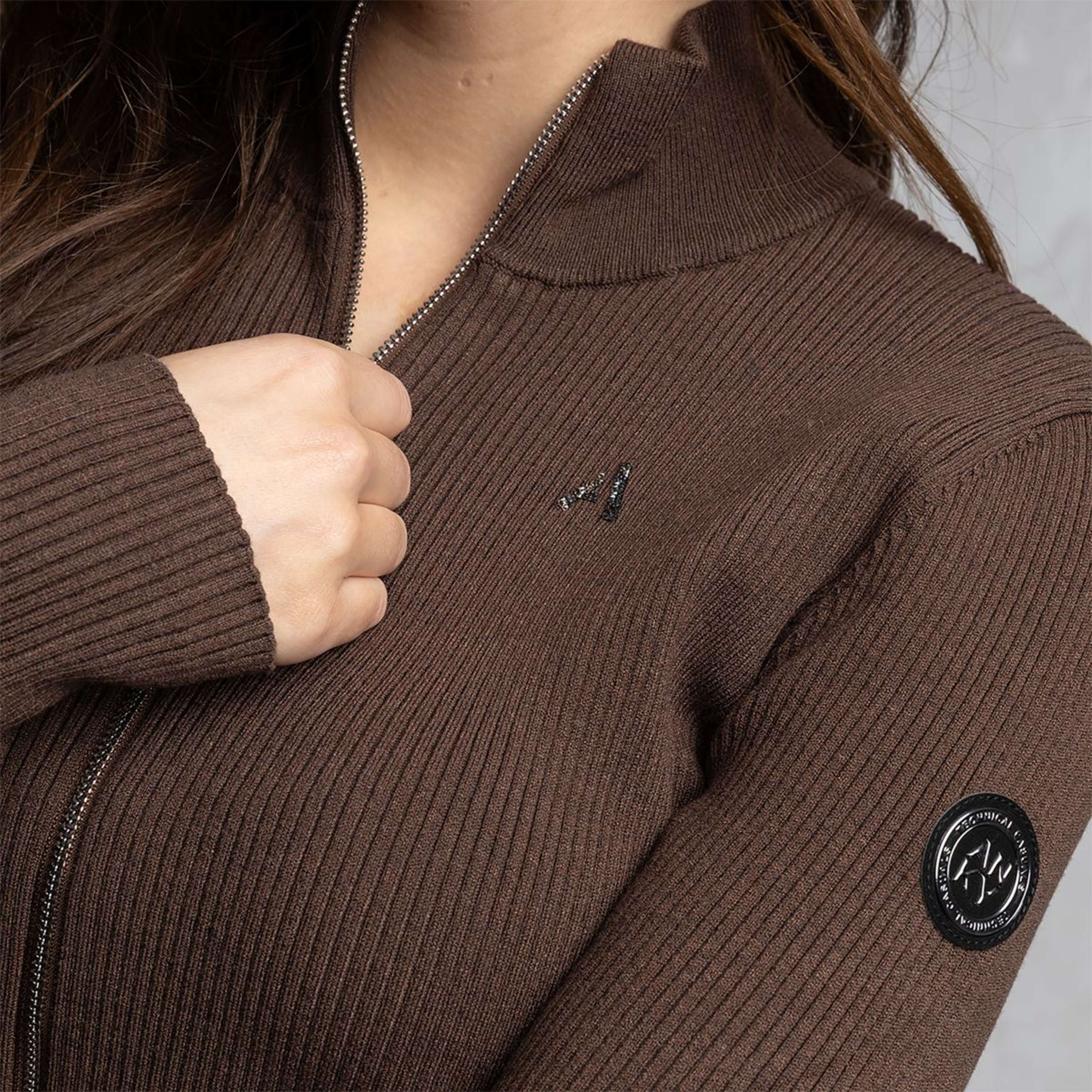 ANKY Sudadera con capucha y cremallera ATC262304 Chestnut