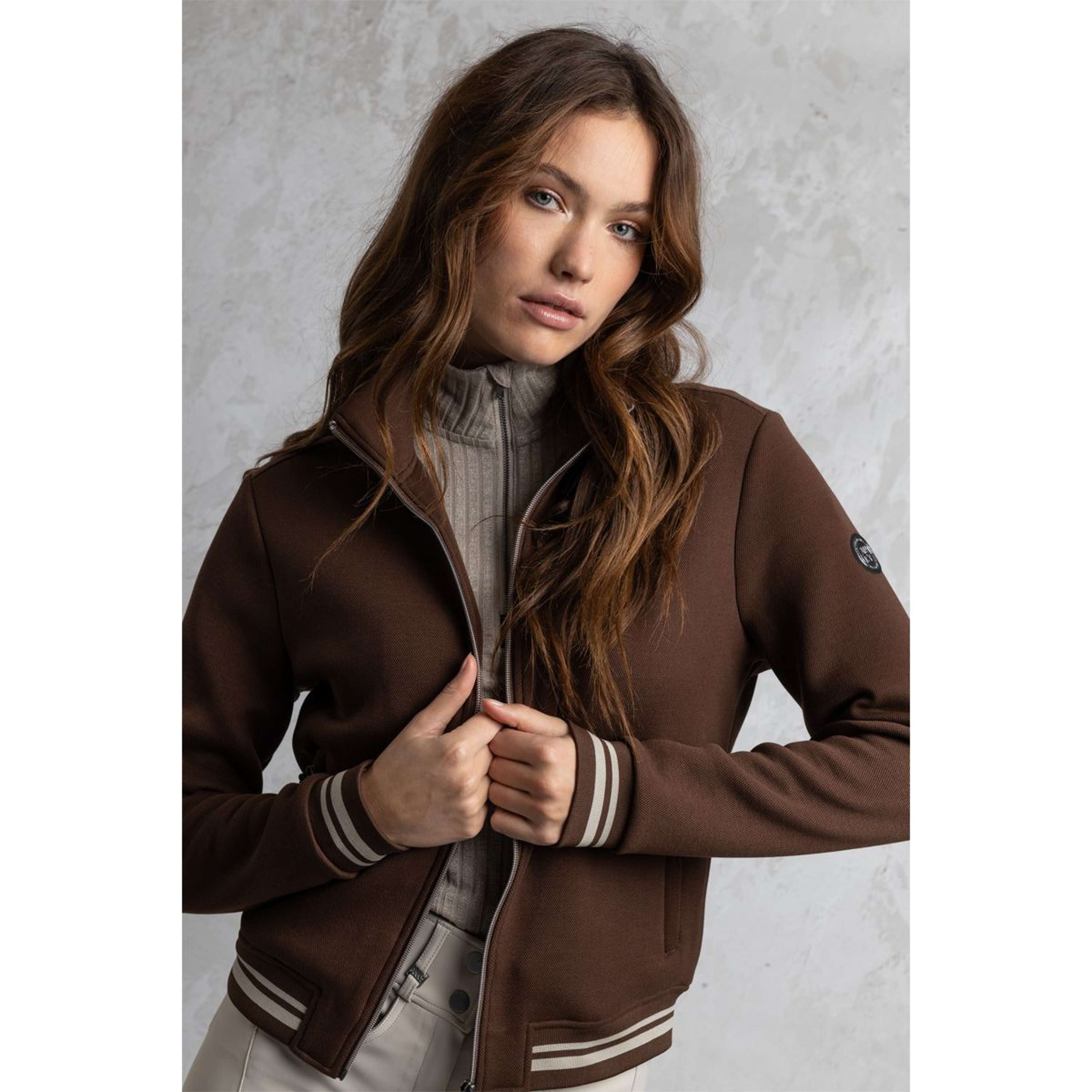 ANKY Sudadera con capucha y cremallera ATC262105 Chestnut